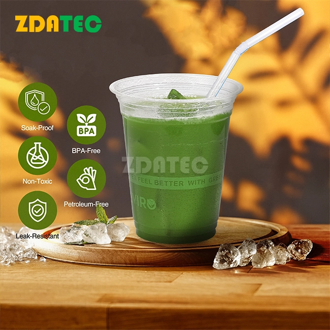 Circulation biodegradable transparent coffee cups